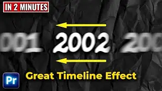 How To Create Scrolling Timeline Animation in Premiere Pro | Best Way