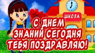 С 1 СЕНТЯБРЯ! Красивое поздравление С 1 СЕНТЯБРЯ! С Днём знаний!