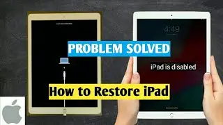 iPad disabled | iPad security lock | iPad hang on logo | how to restore iPad 12.9 | iPad  reset |