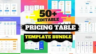 50 Free Premium Editable Price Table Template Bundle 2021