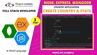 Create Country and State with Populate || Populate Example
