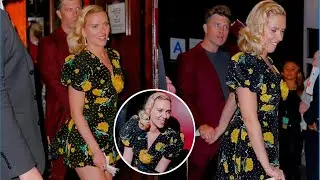 Scarlett Johansson makes a rare public appearance with Colin Jost ❤