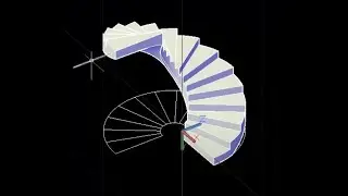 The Art of the Spiral Staircase(فن الدرج الحلزوني) with Auto CAD 2023