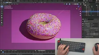 ASMR Modeling - Donut - No Talking