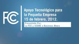 Apoyo Tecnológico para La Pequeña Empresa Conferencia