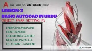 Object snap setting of autocad