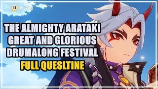 The Almighty Arataki Great and Glorious Drumalong Festival Quest Genshin Impact