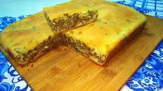 ЗАЛИВНОЙ пирог с КУРИНЫМИ потрошками - ПРОСТО ОБЪЕДЕНЬЕ!!!