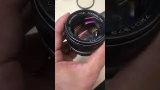 KONICA HEXANON AR 57 f/1.2 RadioActive Lens - Cleaning and mounting K&F NANO X 62mm Filter
