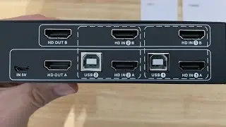 Best 4k KVM PWAY HDMI Switch 2 Port Dual Monitor Support 4K@30Hz Y:U:V: 4:4:4 2 PC 5ft HDMI USB