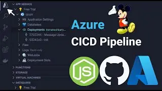 Create Azure CICD Pipeline Using Azure Web App in VSCode | Auto Deploy Node App