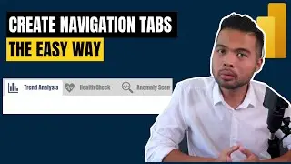 Create Custom Navigation Tabs to your Power BI Reports EASILY using this trick // Power BI Guide