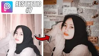 Cara Edit Foto Aesthetic - Mengganti Background Koran Aesthetic - Picsart & Lightroom