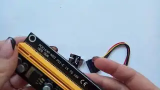 Райзер, Riser Card 1x к 16x USB 3.0 кабель SATA к 4Pin IDE Molex Питание‎, для майнинга