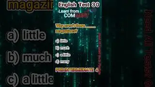 English Pre-Intermediate 4 Test 30      #EnlgishTests #EnglishGrammer