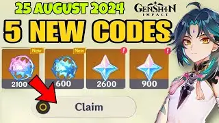 *NEW* AUGUST 2024 NEW 5 REDEEM CODES IN GUNSHIN IMPACT | NEW ACTIVE 5 REDEEM CODES IN GUNSHIN IMPACT