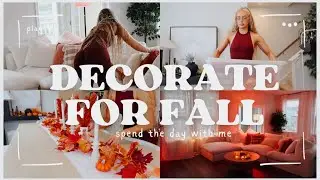 DECORATE FOR FALL WITH ME | COSY AUTUMN DAY IN THE LIFE VLOG 2024 Playing Roblox Dress to impress