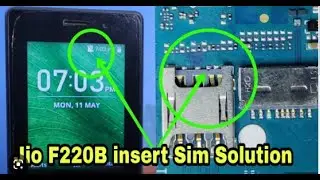 lyf jio f220b sim not working !insert sim problem !jumper solution