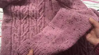 Кардиган из Alize alpaca tweed. Часть 2: полочка и рукава. Расчеты.