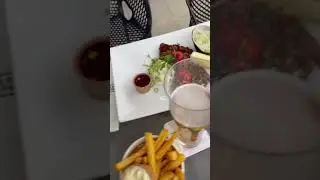 Lets Try Yummy Dinner Meat with Salad & Fries #refreshingdrink #foodie #foodlover #trending #viral