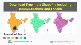 How to Download Free GIS Shapefiles | India Shapefile Including Kashmir and Ladakh, Updated