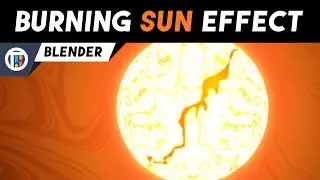 Animated Burning Sun Effect • Blender 2.81 Eevee (Easy Dynamic Material Tutorial)