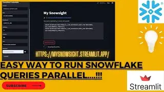 How to execute Snowflake SQL queries parallelly with Streamlit?