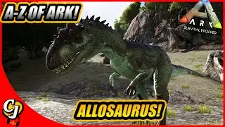 A-Z Of Ark! The ALLOSAURUS And How To Kill Bosses With Them!! || Ark Survival Evolved!