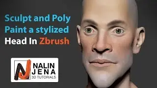 Sculpt and Poly Paint a Stylized Head in Zbrush - Part01