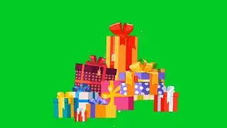 Animated gift boxes-Free Green Screen