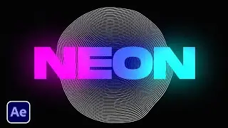 Neon Gradient Glow Effects in After Effects Tutorial