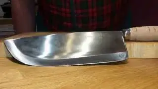 ЦайДао малый секач для мяса и мелких костей S 219-3 от ШиБаЦзы. Геометрия ножа