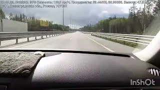 VW Touareg V6 3,5 TDI везёт по М11. Счастье автостопа!