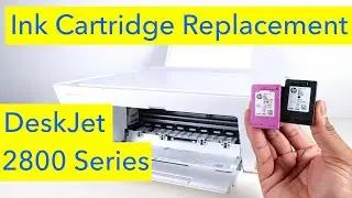 HP DeskJet 2855e Ink Cartridge Replacement | 2852e | 2820e | DeskJet 2800 series