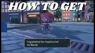 HOW TO EVOLVE SNEASEL INTO WEAVILE IN POKEMON SCARLET AND VIOLET!