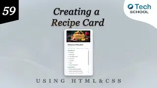 Creating a Recipe Card with HTML & CSS 