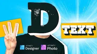 Create 3D Text in  Affinity Photo & Affinity Designer | Easy Tutorial