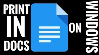 Print on Chrome in Google Docs