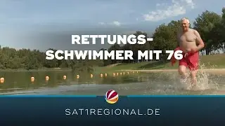 Rettungsschwimmer mit 76: Badeseebetreiber macht die Aufsicht einfach selbst