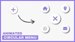 Animated Circular Navigation Menu Using HTML CSS & JavaScript | How to Create a Radial Menu