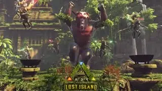 Defeating The Guardian Of Lost Island || Alpha King Dinopithecus || ARK Survival Evolved