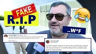 😂Football World Reacts to Football Agent MINO RAIOLA's Fake Death News 👀!!