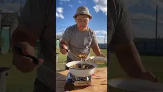 Mushrooms with fresh potatoes😋 / Грибы со свежей картошкой😋 #pandasakha #streetfood #permafrost