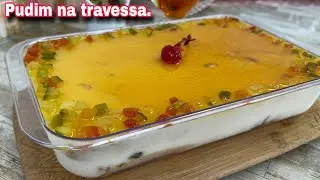PUDIM OU PANETONE? OS DOIS!!! PUDIM DE PANETONE NA TRAVESSA, SEM FORNO. VAI TE SURPREENDER.