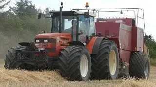 Same Titan 190 w/ Wide Tires - Baling w/ Case IH 8580 Big Baler | Pure Sound | Danish Agriculture