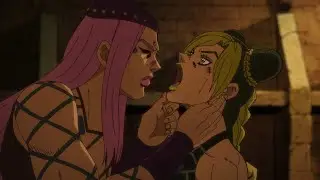Anasui checks Jolyne's face
