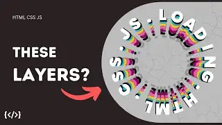 Layered Circular Text Animation using HTML CSS and JS