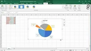 How to Create Exploding Pie Charts in Excel: Excel Pie Chart Explode 1 Slice