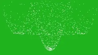 Particles in wave effect | Green Screen Library