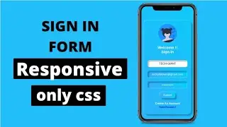 How To Create Responsive Login/SignIn Form In HTML and CSS [with NEUMORPHISM]